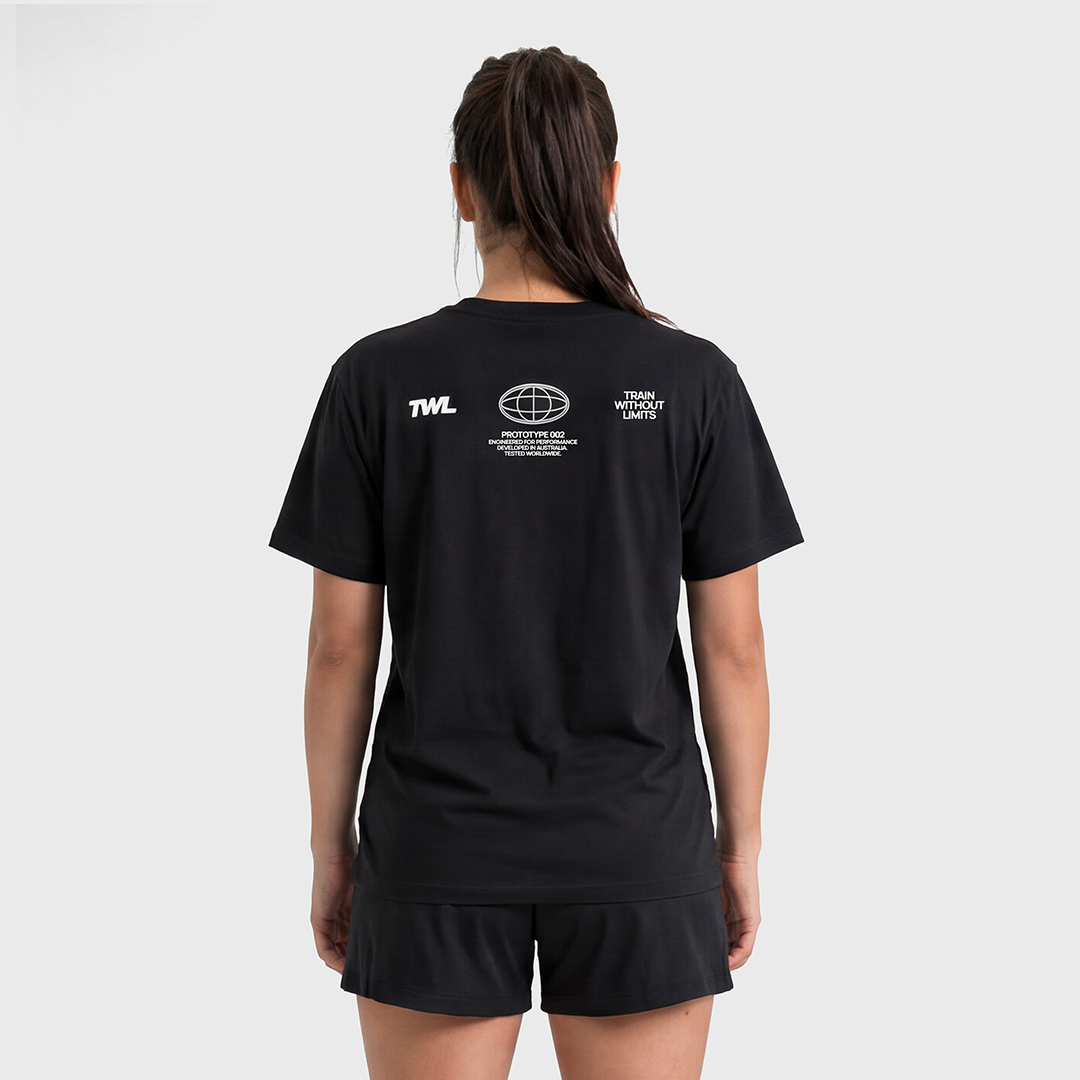 TWL - OVERSIZED HALOFLEX T-SHIRT - HYBRID DIVISION II - BLACK