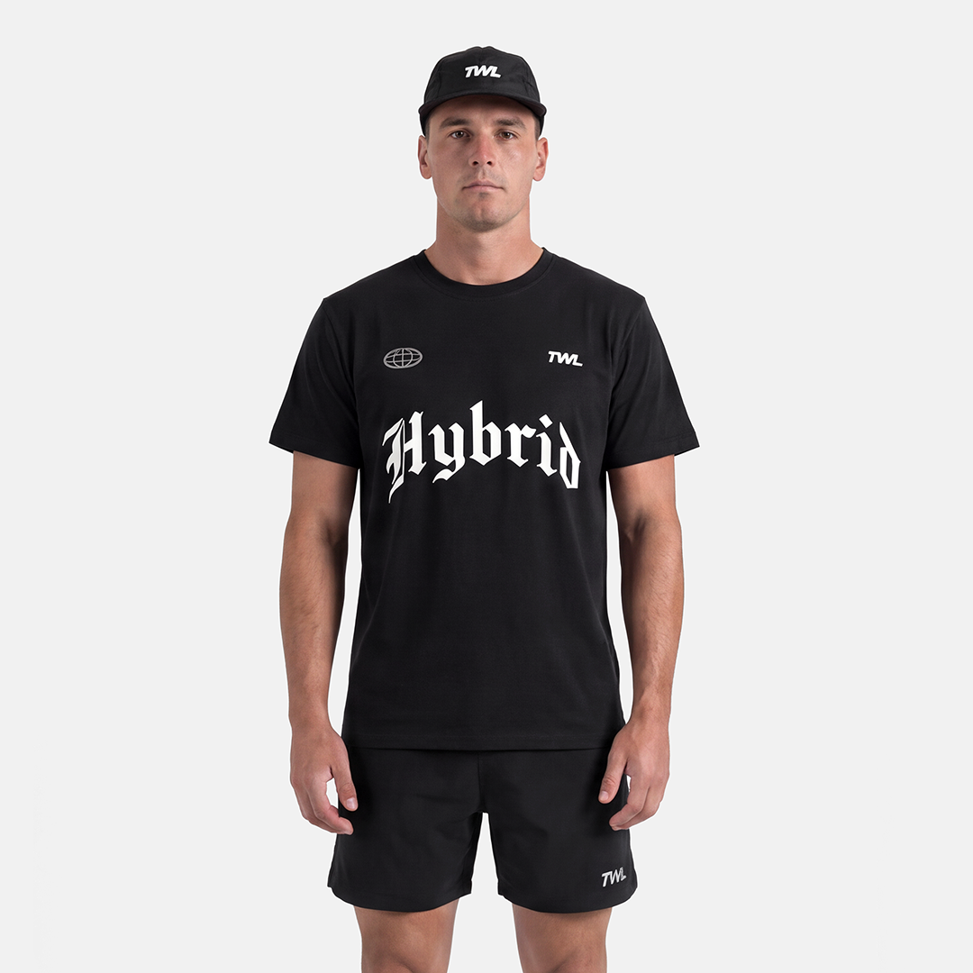 TWL - OVERSIZED HALOFLEX T-SHIRT - HYBRID DIVISION II - BLACK