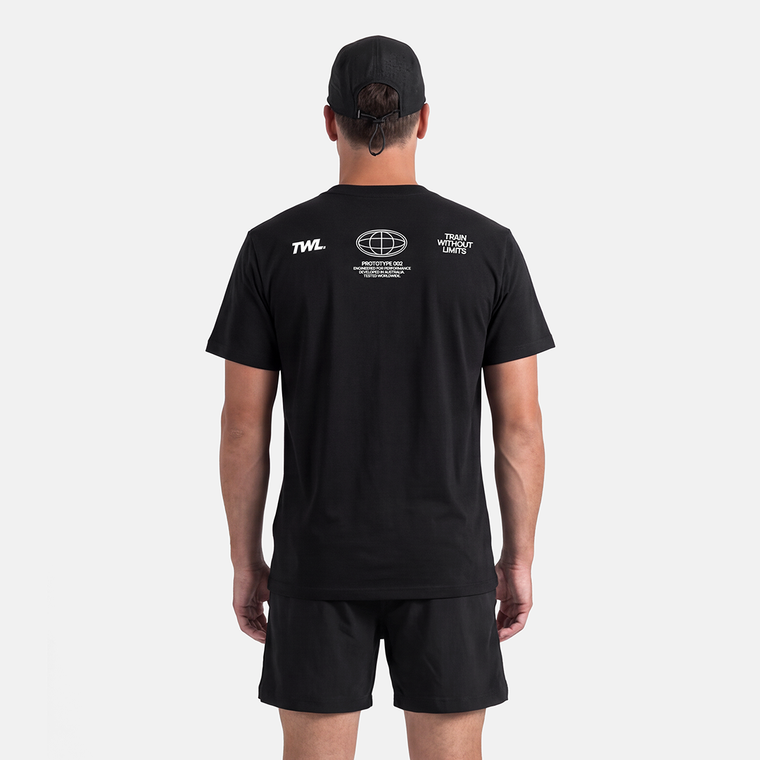 TWL - OVERSIZED HALOFLEX T-SHIRT - HYBRID DIVISION II - BLACK
