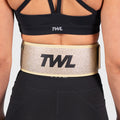 TWL - HYBRID VELCRO LIFTING BELT - 4" - GOLD SPARKLE