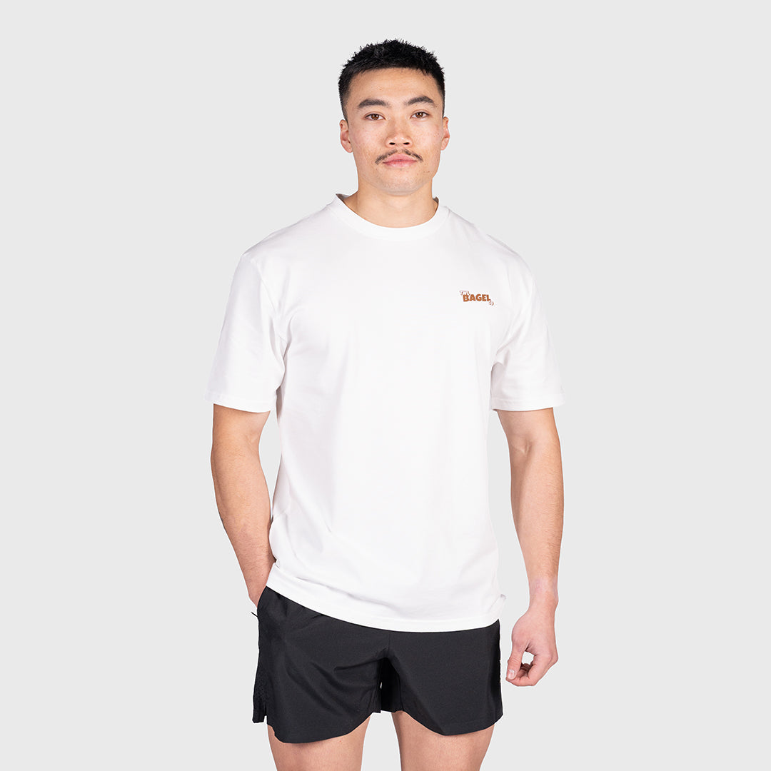 TWL - LIFESTYLE OVERSIZED T-SHIRT - TWL BAGEL CO. - WHITE