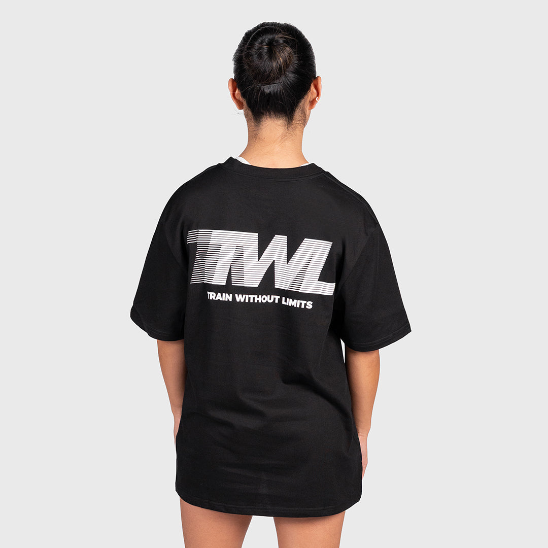 TWL - LIFESTYLE OVERSIZED T-SHIRT - TRAIN WITHOUT LIMITS - BLACK