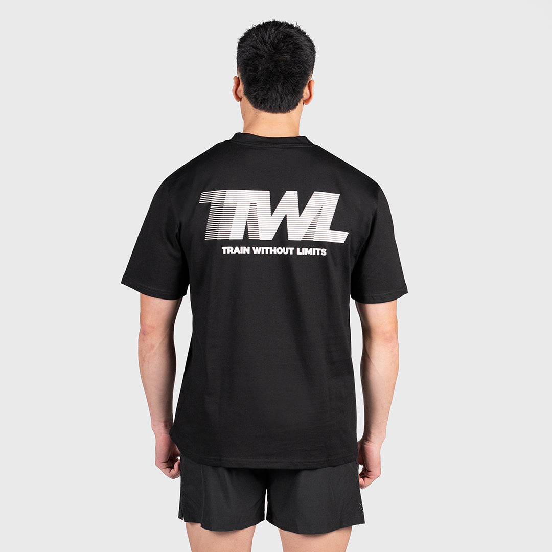 TWL - LIFESTYLE OVERSIZED T-SHIRT - TRAIN WITHOUT LIMITS - BLACK
