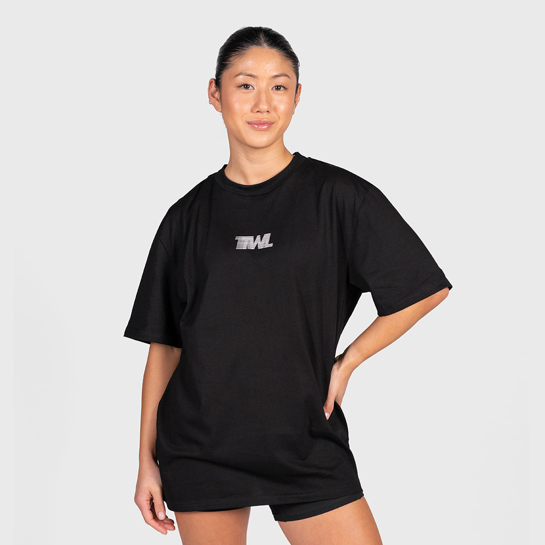 TWL - LIFESTYLE OVERSIZED T-SHIRT - TRAIN WITHOUT LIMITS - BLACK