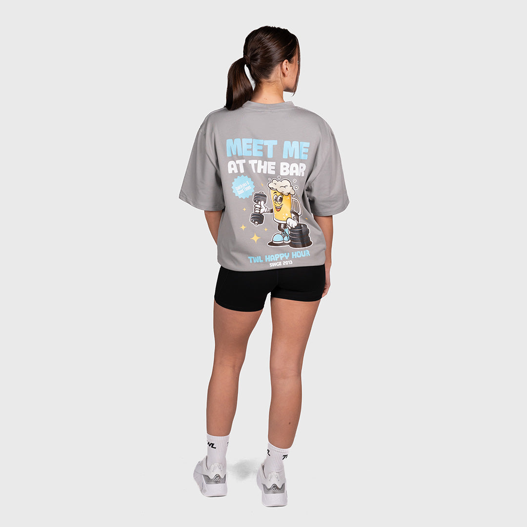 TWL - LIFESTYLE OVERSIZED T-SHIRT - HAPPY HOUR - PHANTOM GREY