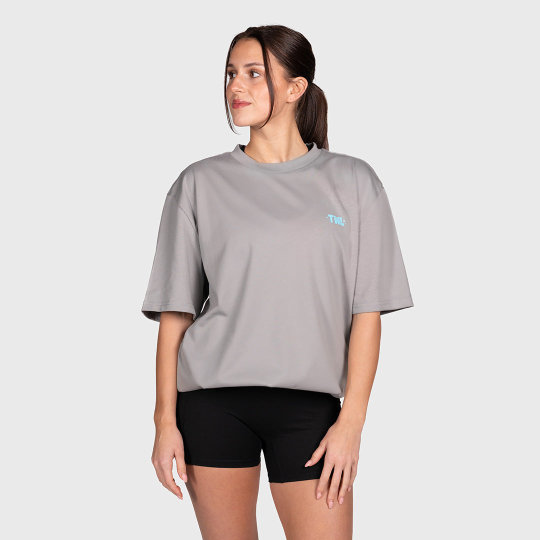 TWL - LIFESTYLE OVERSIZED T-SHIRT - HAPPY HOUR - PHANTOM GREY