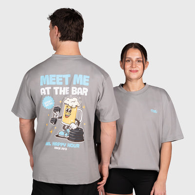 TWL - LIFESTYLE OVERSIZED T-SHIRT - HAPPY HOUR - PHANTOM GREY