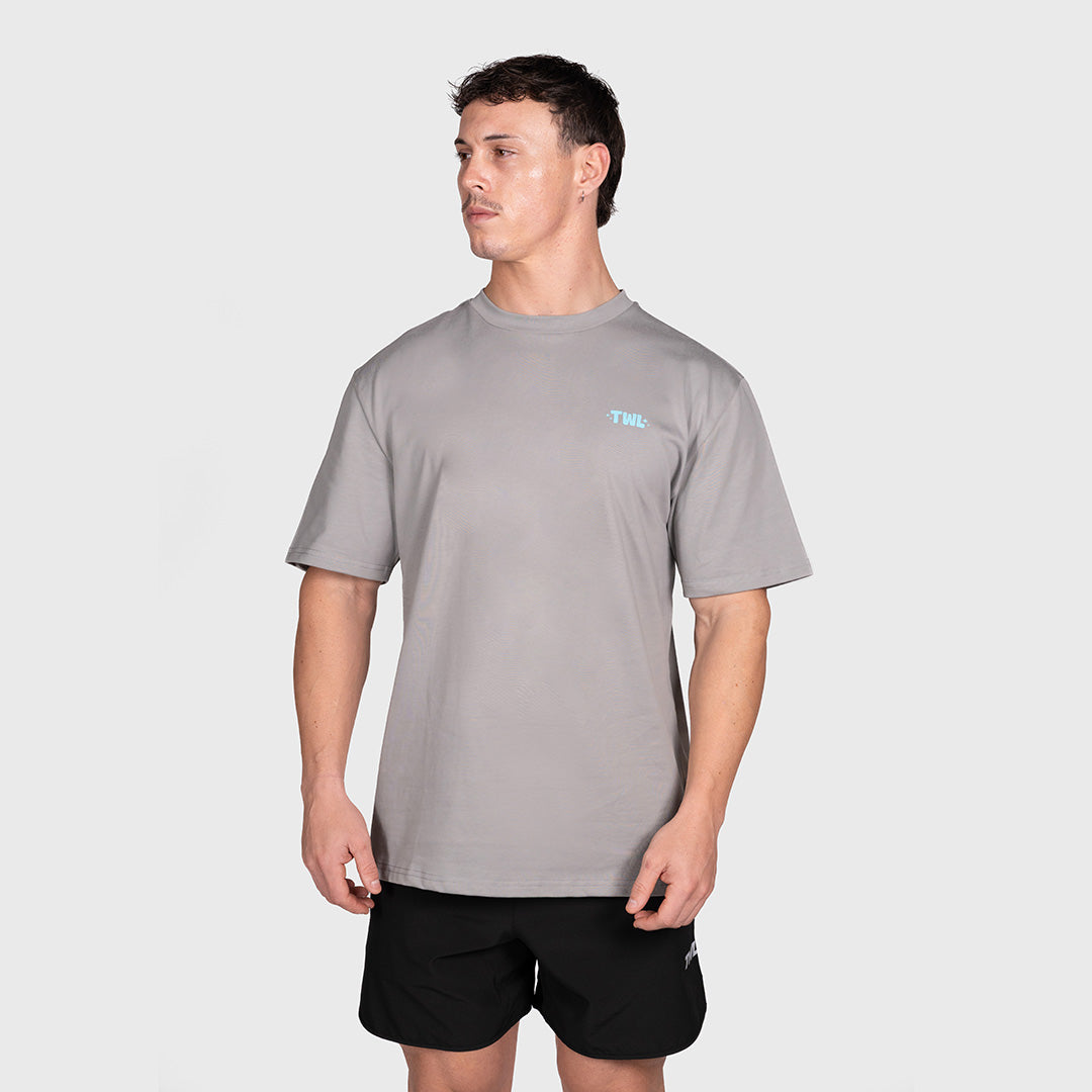 TWL - LIFESTYLE OVERSIZED T-SHIRT - HAPPY HOUR - PHANTOM GREY