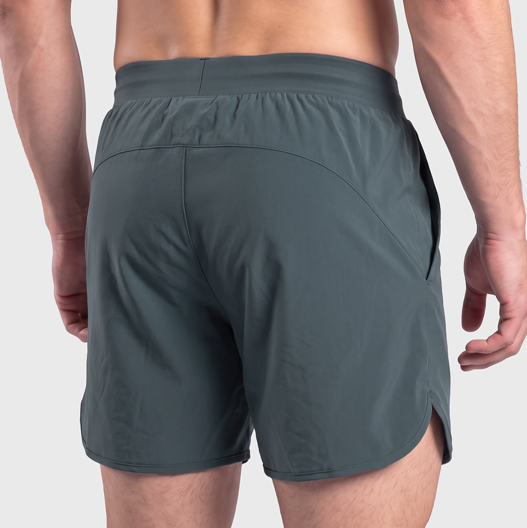 TWL - MEN'S HYBRID SHORTS - 6" - TEAL CHARCOAL