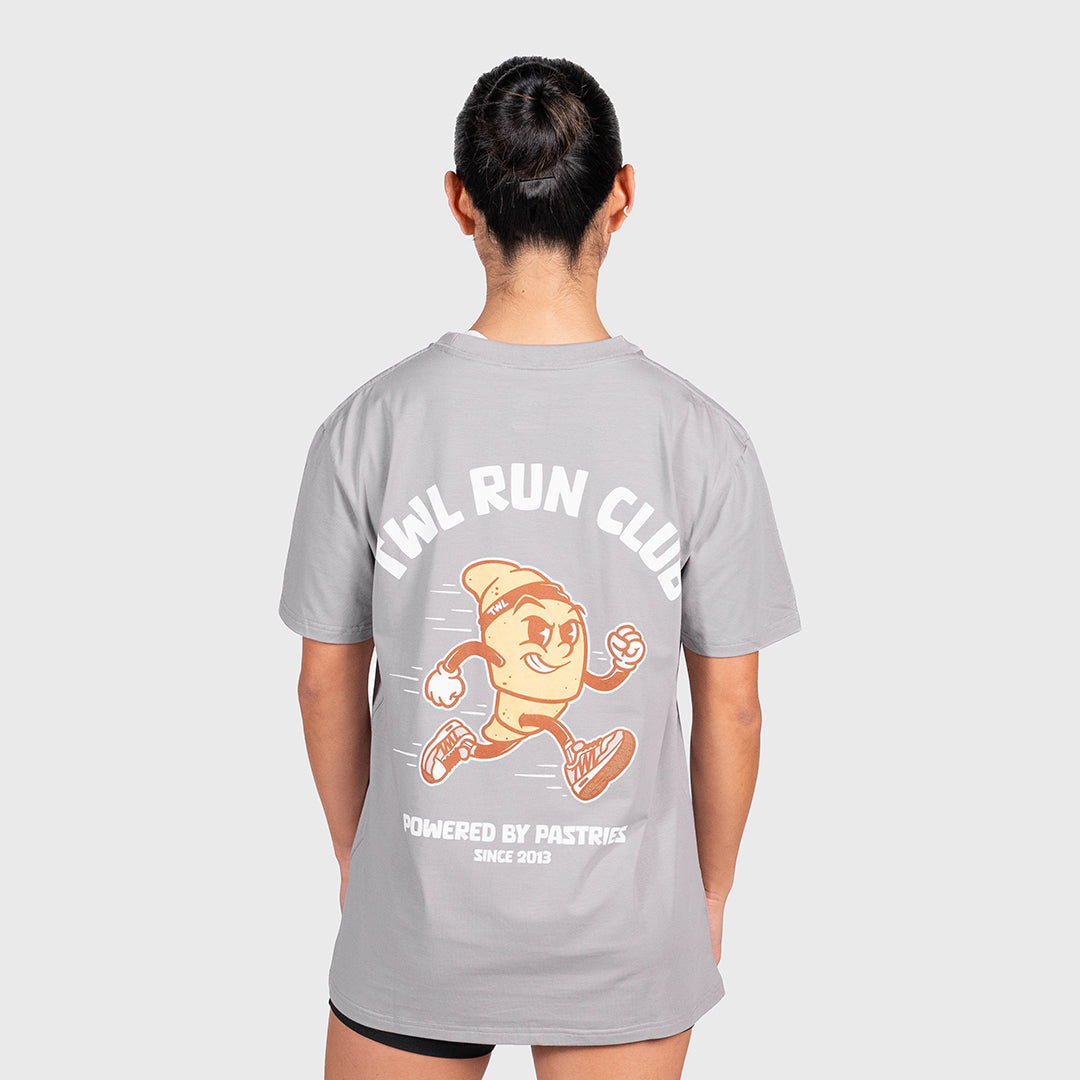 TWL - OVERSIZED T-SHIRT - PASTRIES RUN CLUB - PHANTOM GREY