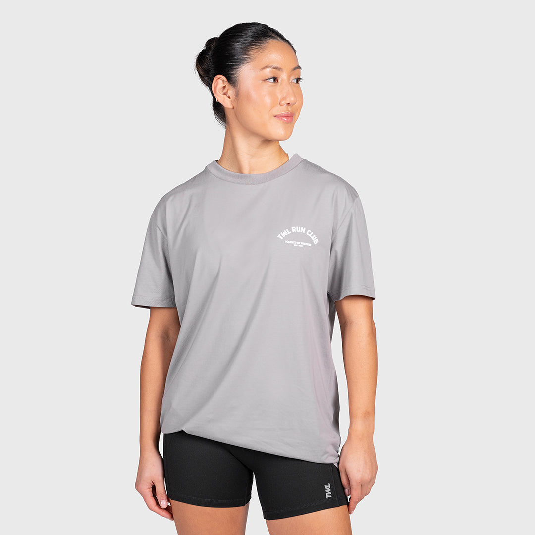 TWL - OVERSIZED T-SHIRT - PASTRIES RUN CLUB - PHANTOM GREY
