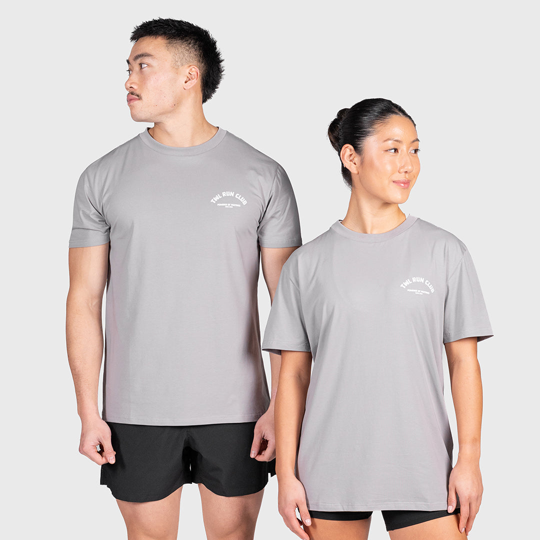 TWL - OVERSIZED T-SHIRT - PASTRIES RUN CLUB - PHANTOM GREY