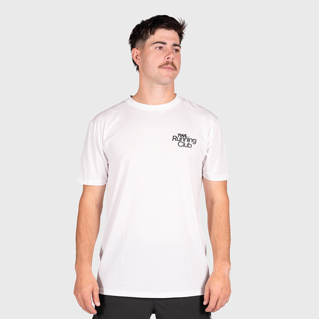 TWL - OVERSIZED T-SHIRT - RUNNING CLUB - WHITE