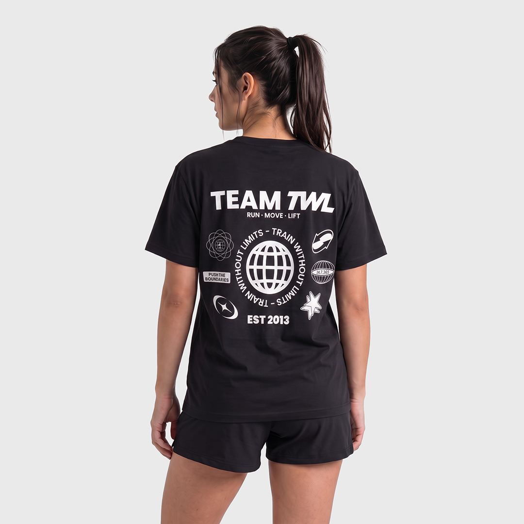 TWL - OVERSIZED T-SHIRT - TEAM TWL HALOFLEX - BLACK