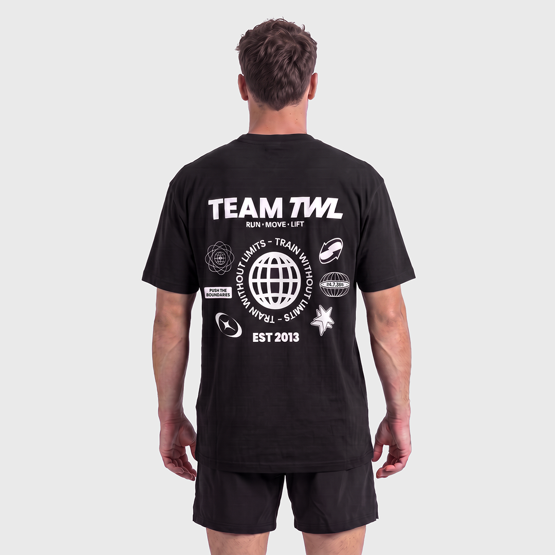 TWL - OVERSIZED T-SHIRT - TEAM TWL HALOFLEX - BLACK