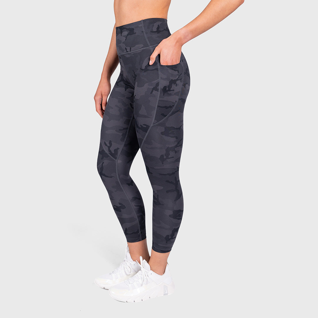 TWL - WOMEN'S ENERGY HIGH WAISTED 7/8 TIGHTS - BLACK CAMO