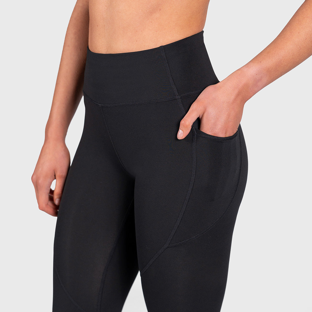 TWL - WOMEN'S ENERGY HIGH WAISTED 7/8 TIGHTS - BLACK