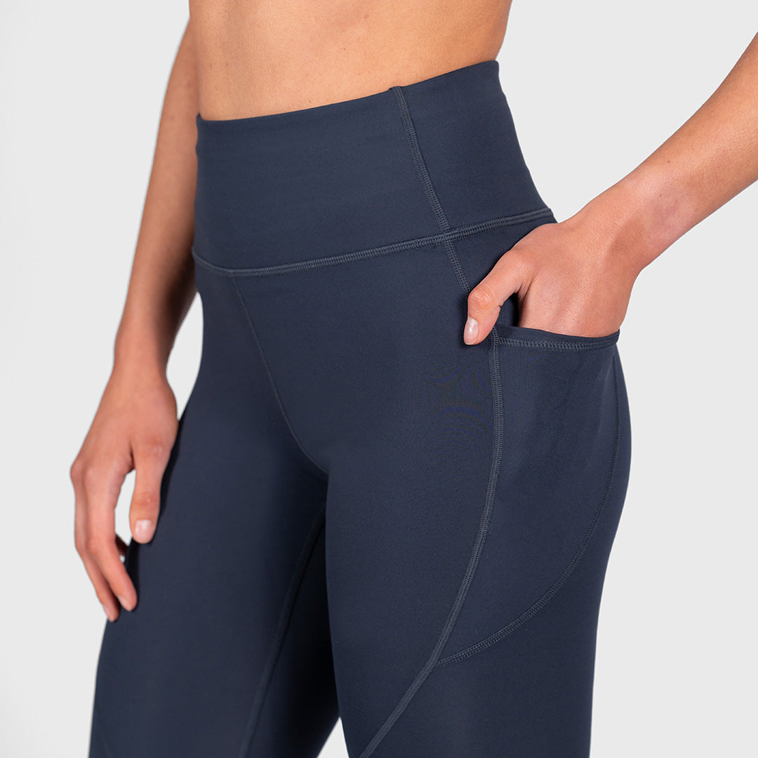 TWL - WOMEN'S ENERGY HIGH WAISTED 7/8 TIGHTS - MIDNIGHT NAVY