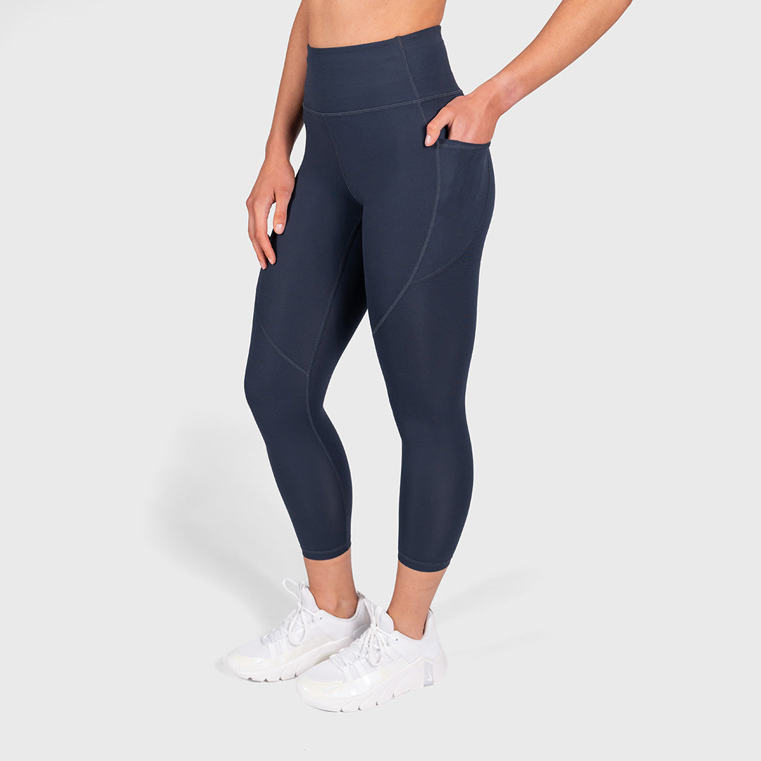 TWL - WOMEN'S ENERGY HIGH WAISTED 7/8 TIGHTS - MIDNIGHT NAVY