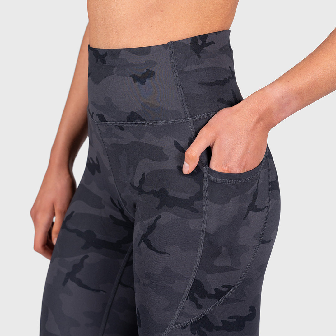 TWL - WOMEN'S ENERGY HIGH WAISTED FULL LENGTH TIGHTS - BLACK CAMO