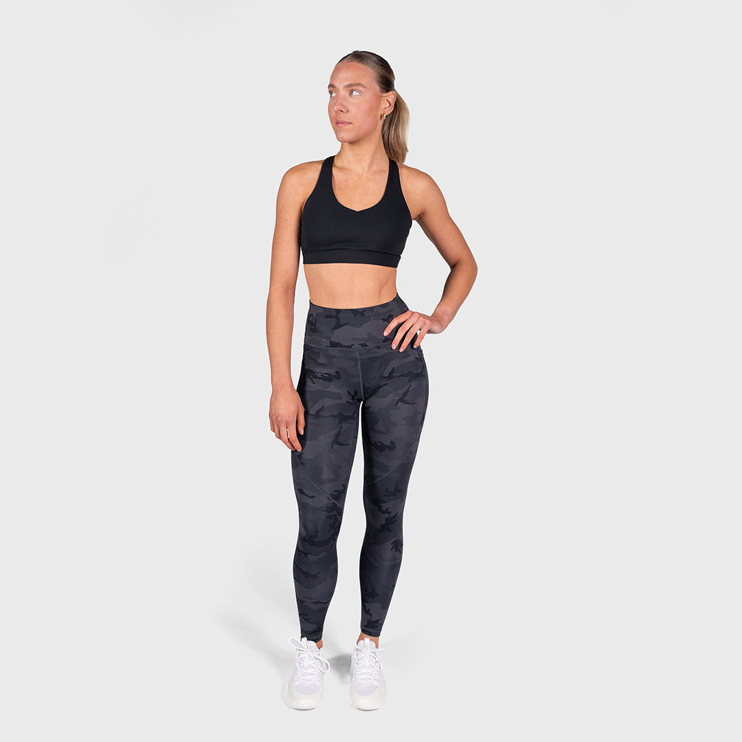 TWL - WOMEN'S ENERGY HIGH WAISTED FULL LENGTH TIGHTS - BLACK CAMO