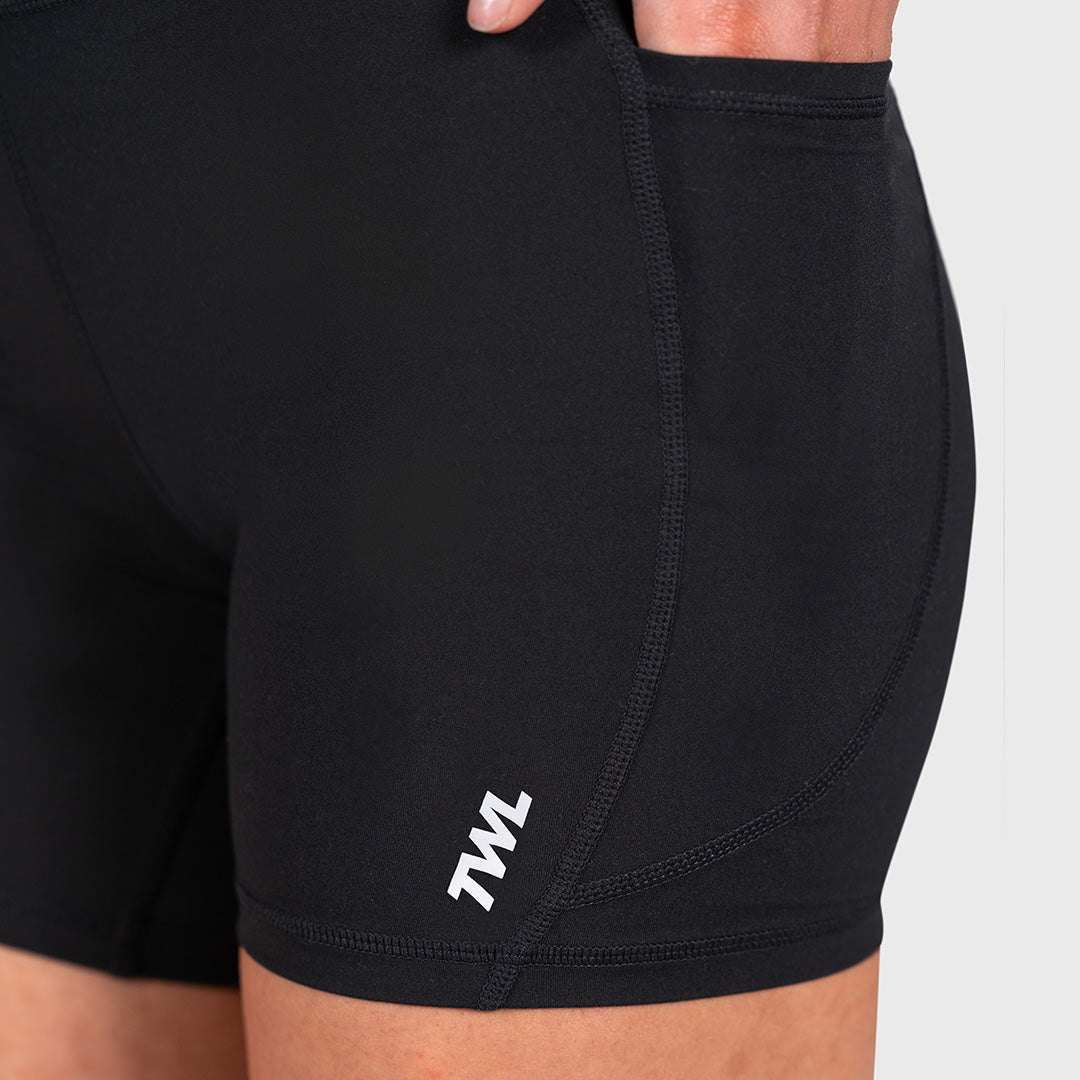 TWL - WOMEN'S ENERGY SHORTS - 6" - BLACK