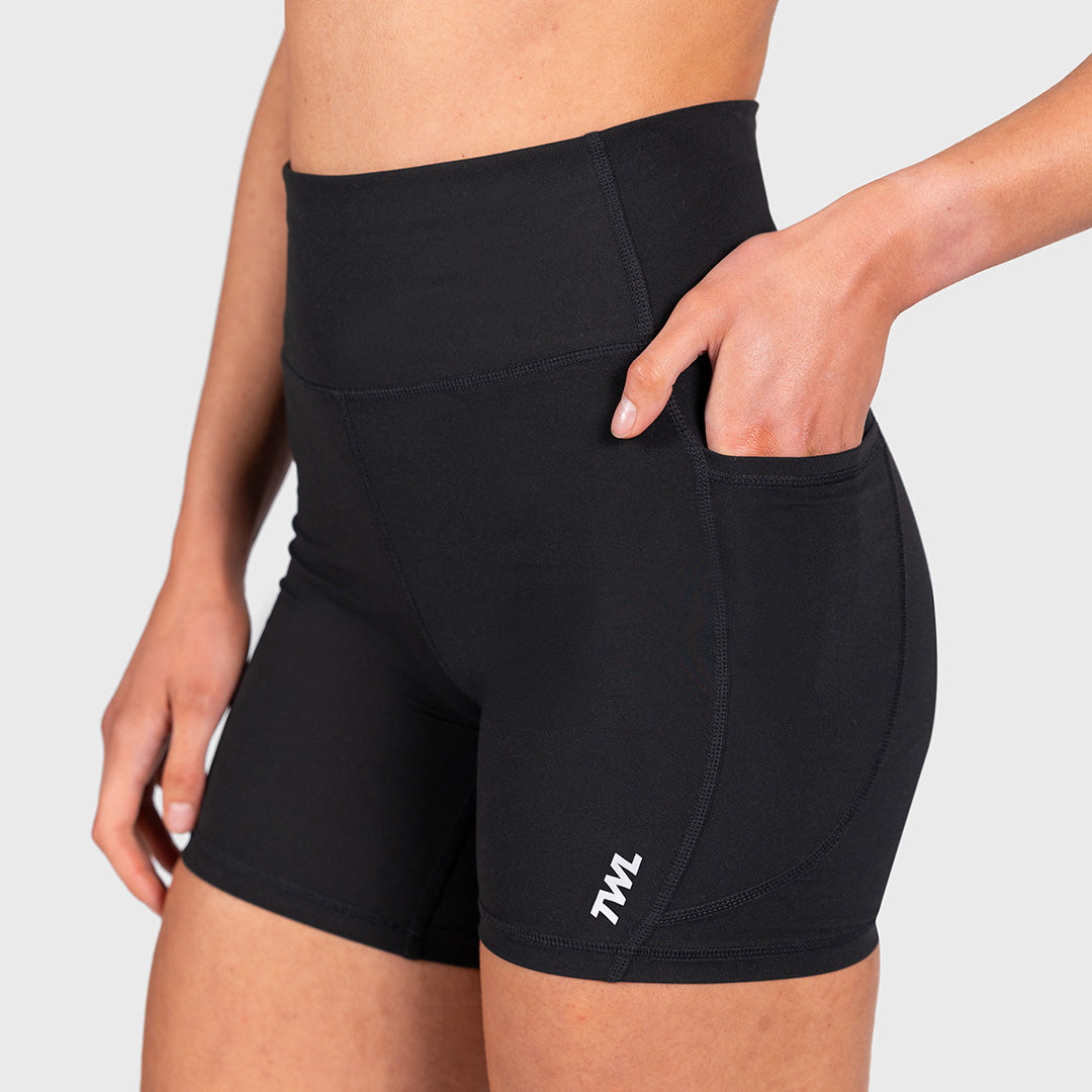 TWL - WOMEN'S ENERGY SHORTS - 6" - BLACK