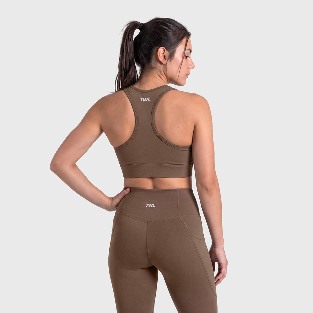 TWL - WOMEN'S REFINE ACTION BRA - COCOA POWDER