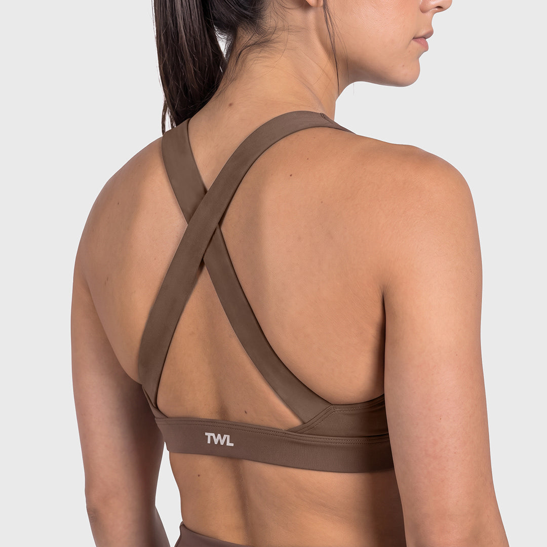 TWL - WOMEN'S REFINE PURSUIT BRA - COCOA POWDER