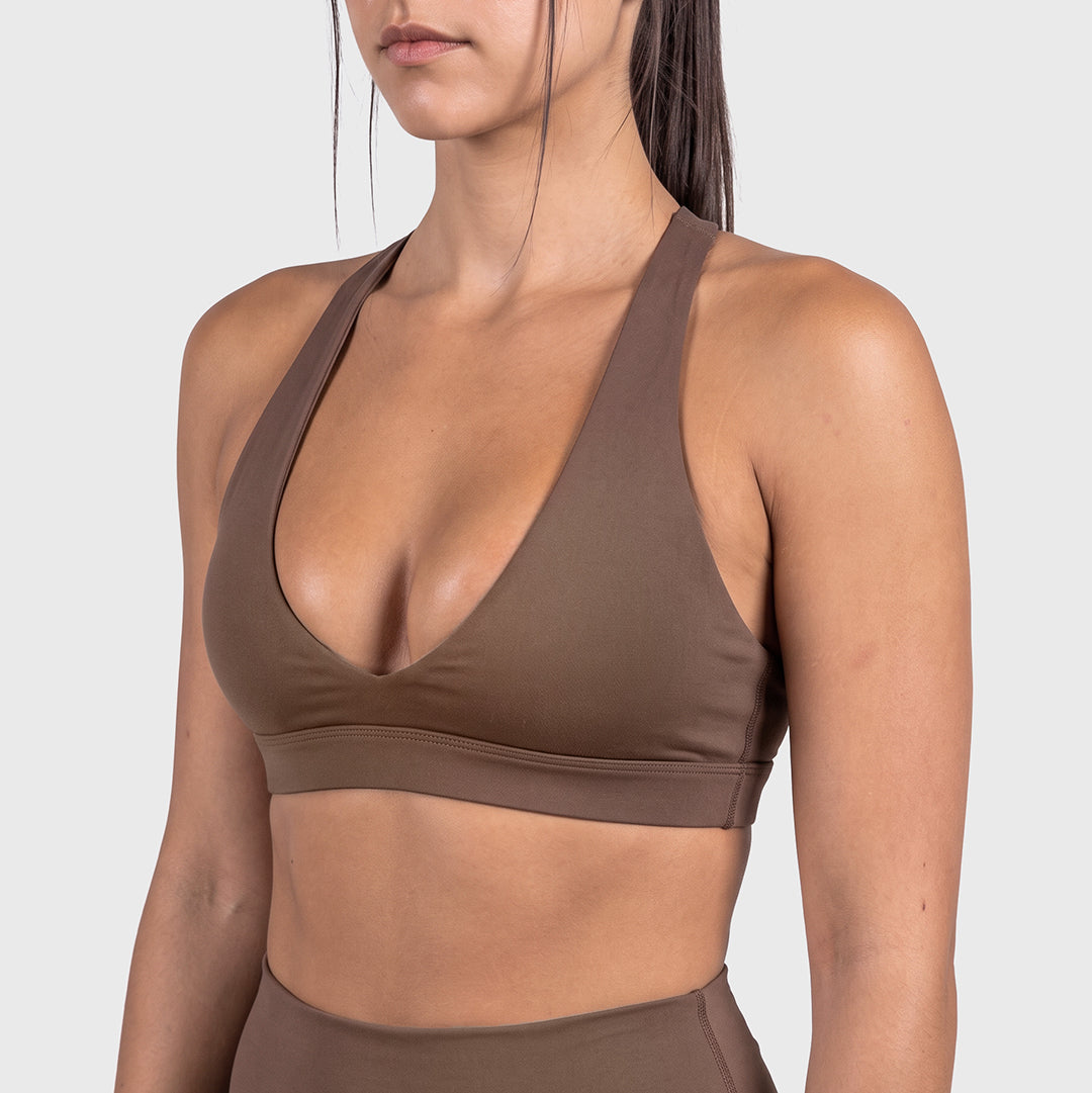 TWL - WOMEN'S REFINE PURSUIT BRA - COCOA POWDER