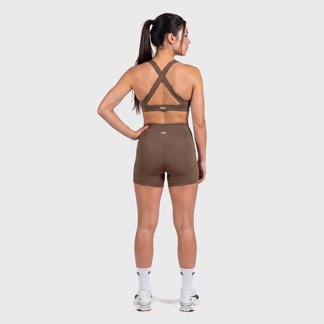 TWL - WOMEN'S REFINE PURSUIT BRA - COCOA POWDER