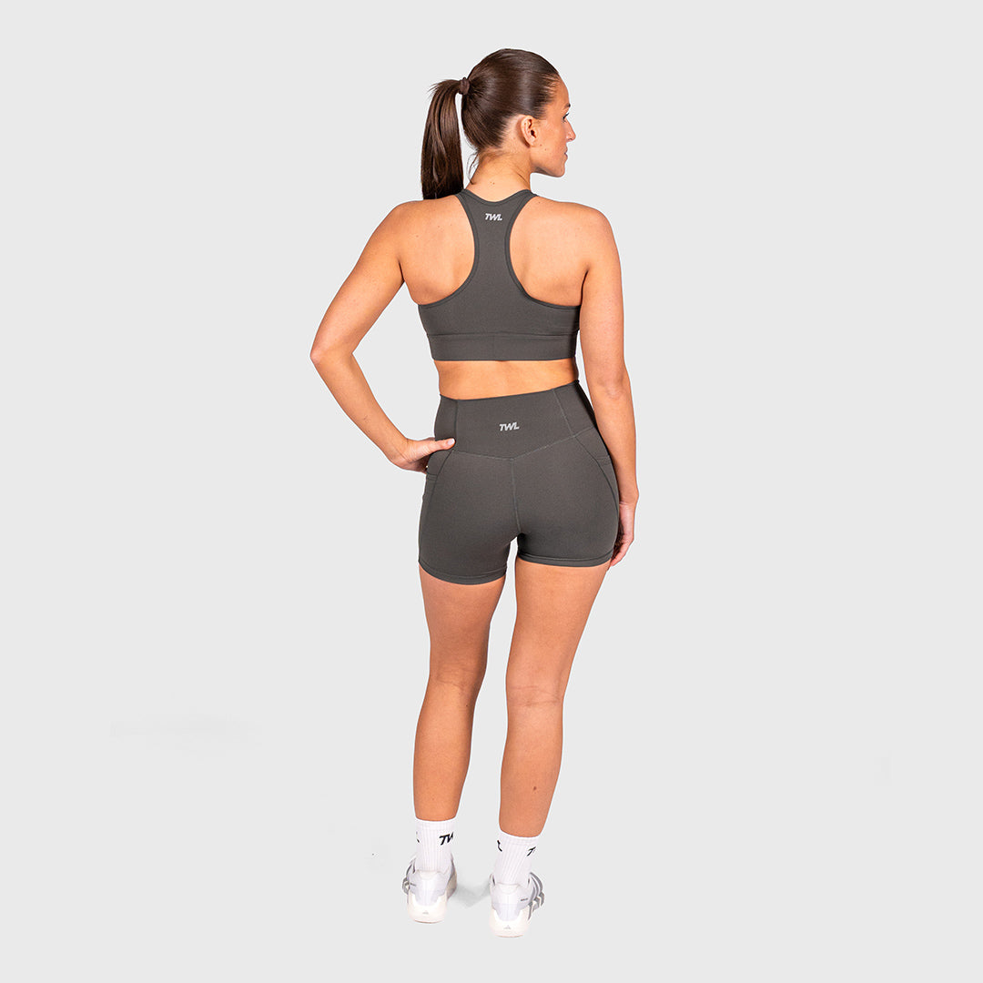 TWL - WOMEN'S REFINE SHORTS - 4.5" - TRUE CHARCOAL