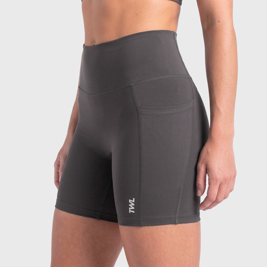 TWL - WOMEN'S REFINE SHORTS - 6" - TRUE CHARCOAL