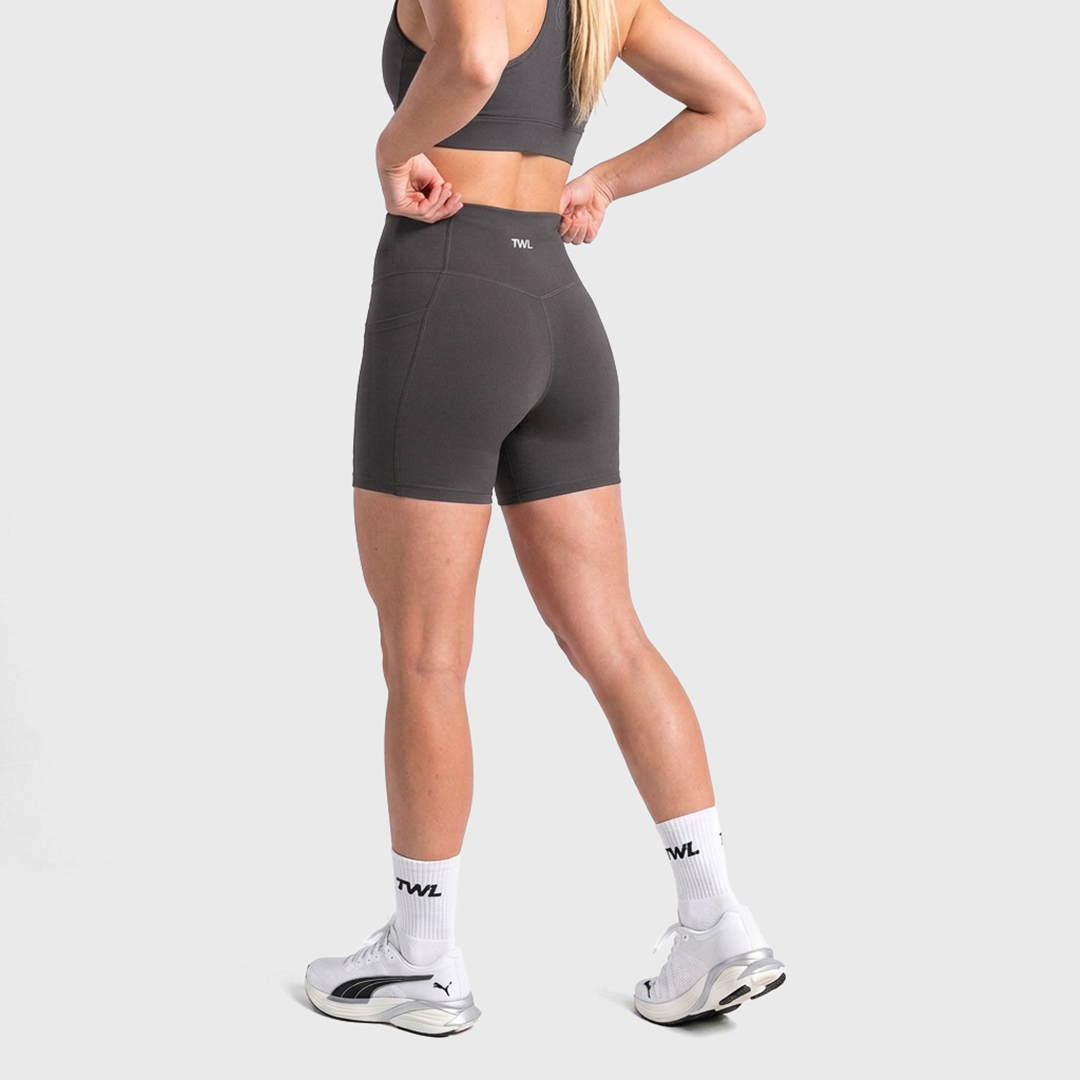 TWL - WOMEN'S REFINE SHORTS - 6" - TRUE CHARCOAL