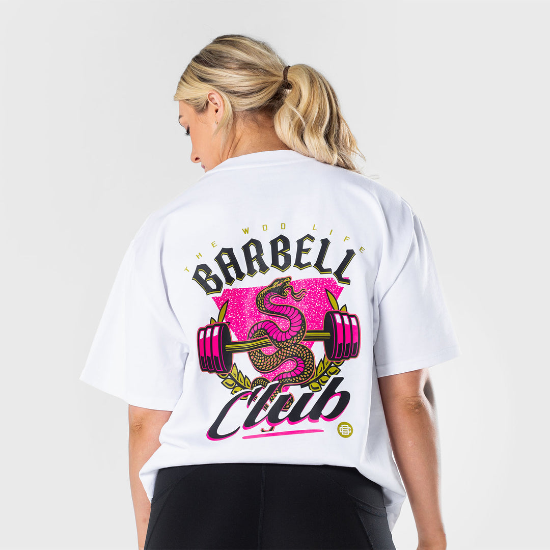 TWL - LIFESTYLE OVERSIZED T-SHIRT - BARBELL CLUB - VIPER/WHITE