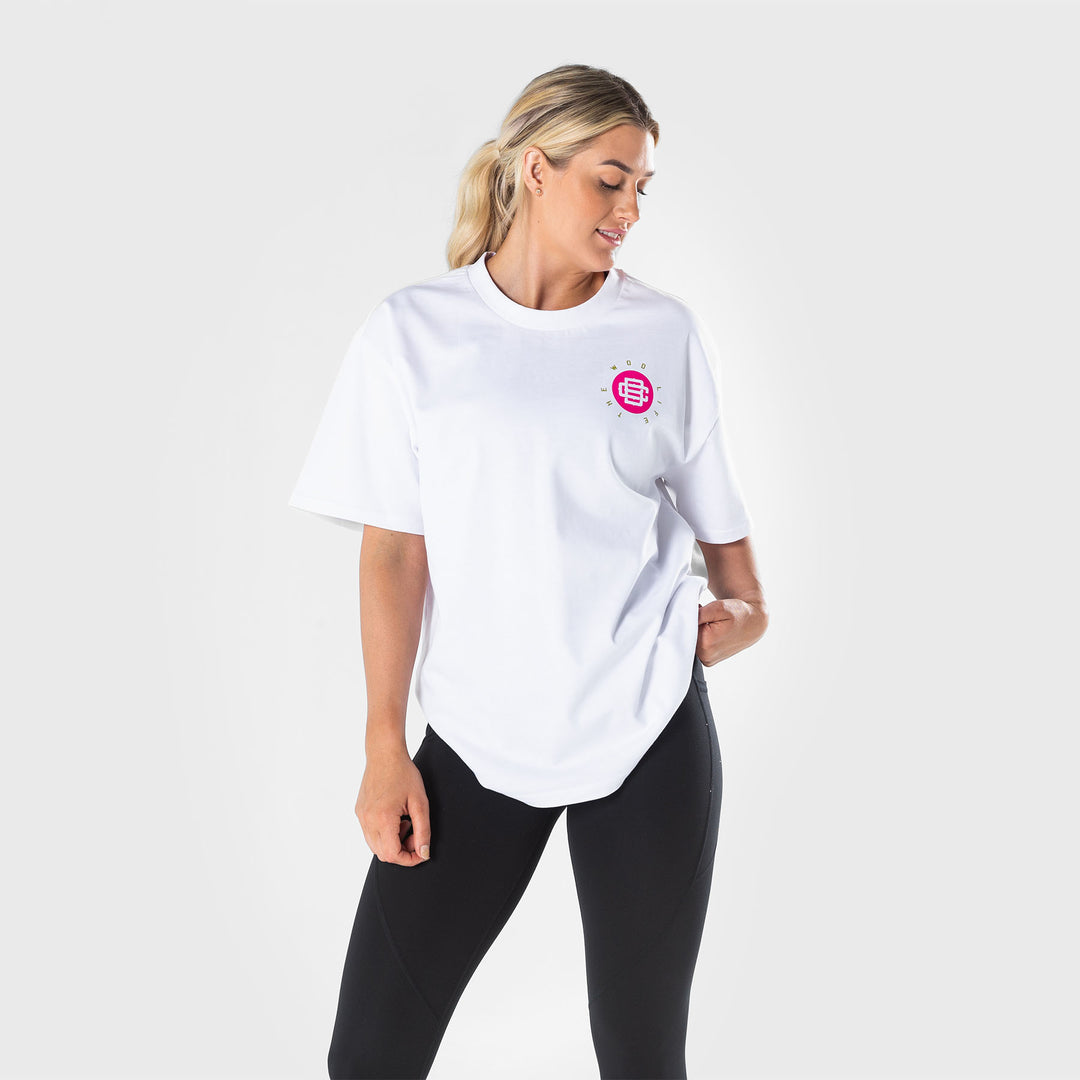 TWL - LIFESTYLE OVERSIZED T-SHIRT - BARBELL CLUB - VIPER/WHITE
