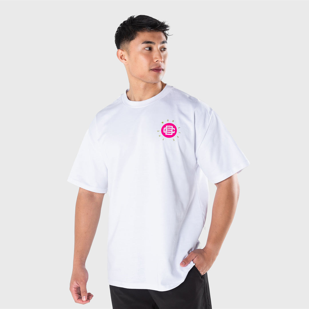TWL - LIFESTYLE OVERSIZED T-SHIRT - BARBELL CLUB - VIPER/WHITE