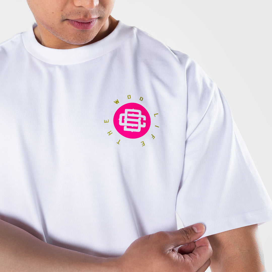 TWL - LIFESTYLE OVERSIZED T-SHIRT - BARBELL CLUB - VIPER/WHITE