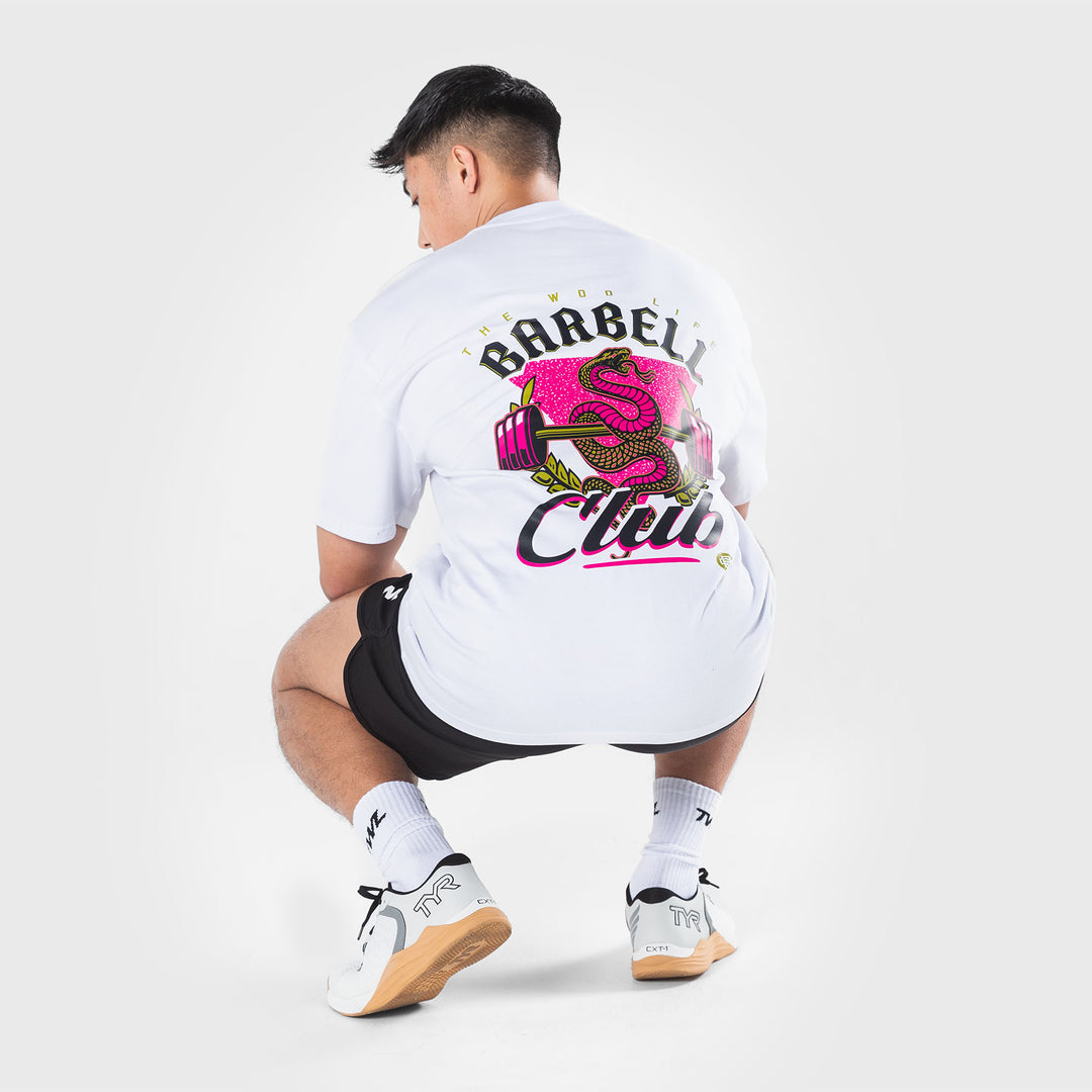 TWL - LIFESTYLE OVERSIZED T-SHIRT - BARBELL CLUB - VIPER/WHITE
