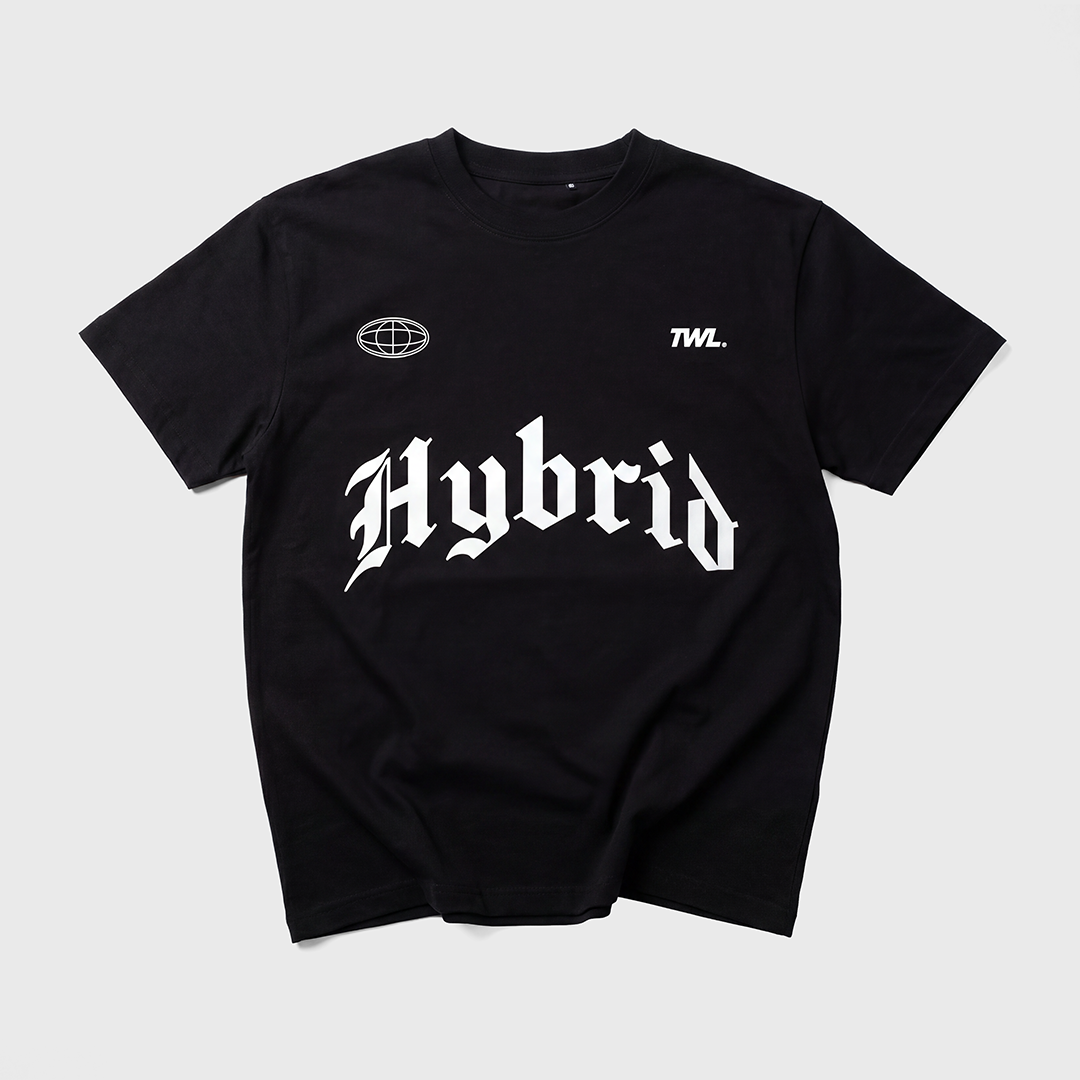 TWL - OVERSIZED HALOFLEX T-SHIRT - HYBRID DIVISION II - BLACK