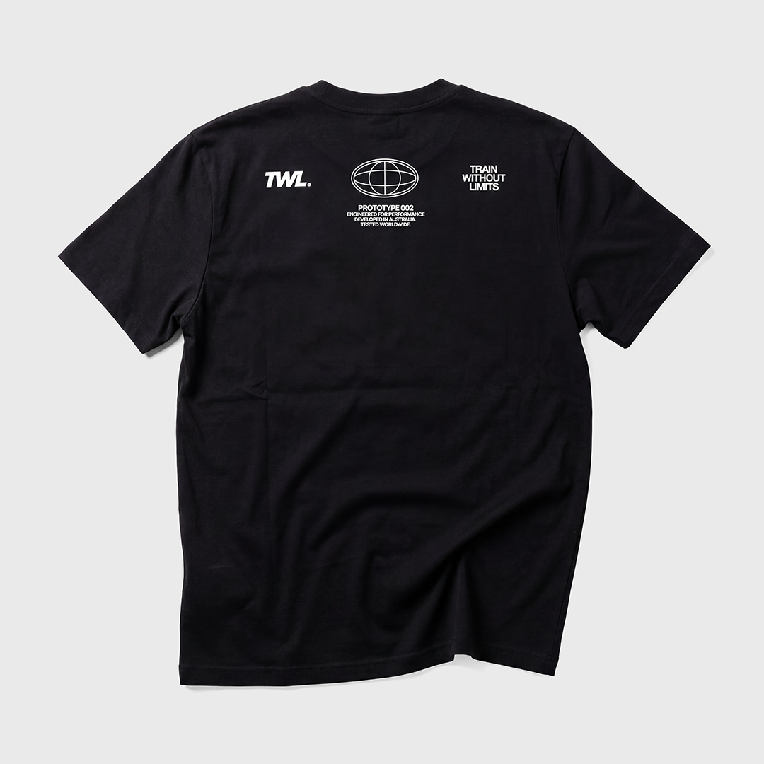 TWL - OVERSIZED HALOFLEX T-SHIRT - HYBRID DIVISION II - BLACK
