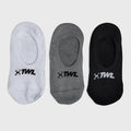 TWL - 3PK EVERYDAY CLASSIC INVISIBLE TRAINER LINER SOCKS - BLACK/WHITE/CHARCOAL MARL