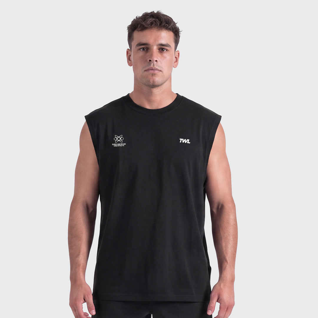 TWL - OVERSIZED MUSCLE TANK - LIMITLESS - BLACK