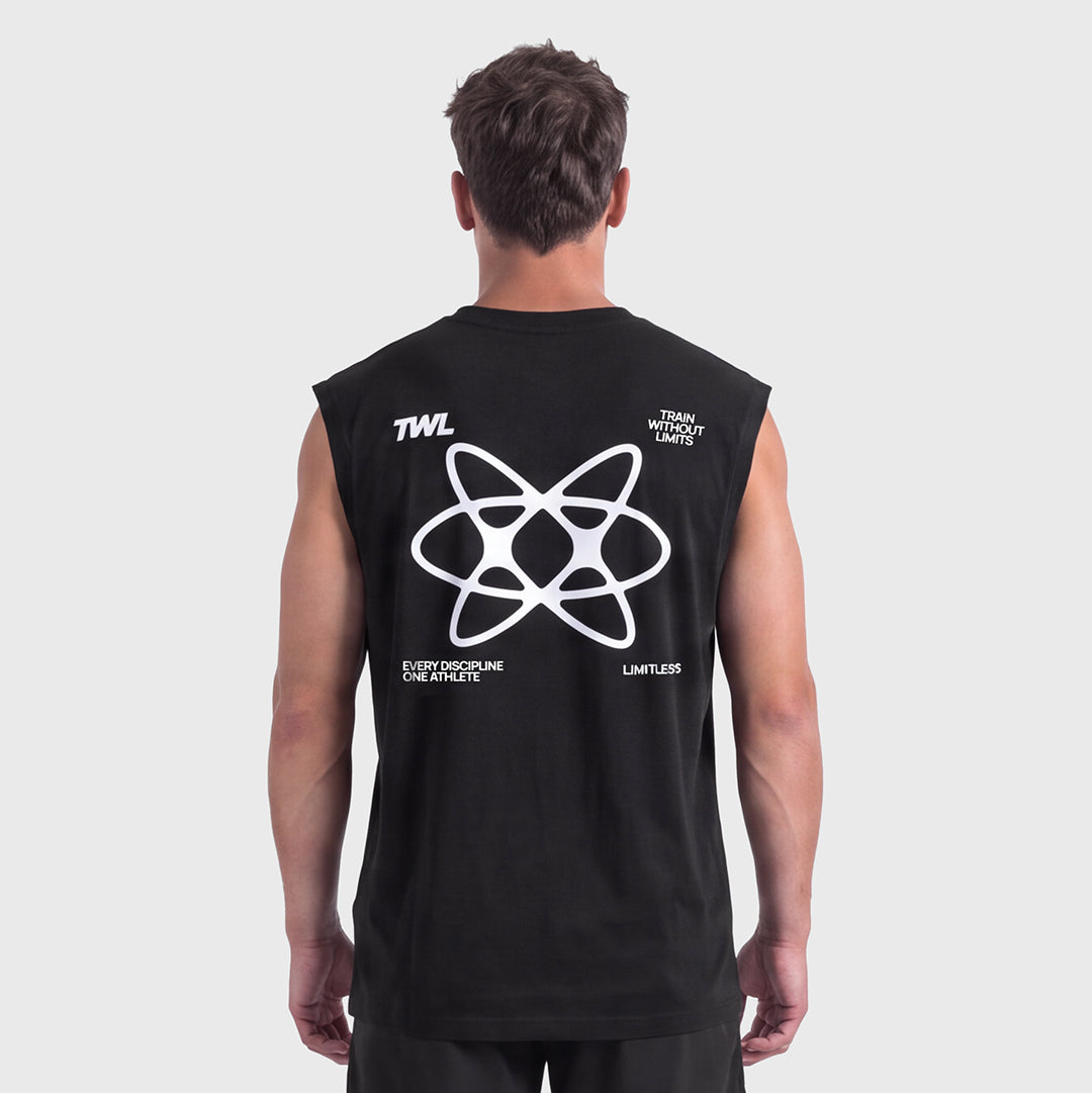 TWL - OVERSIZED MUSCLE TANK - LIMITLESS - BLACK