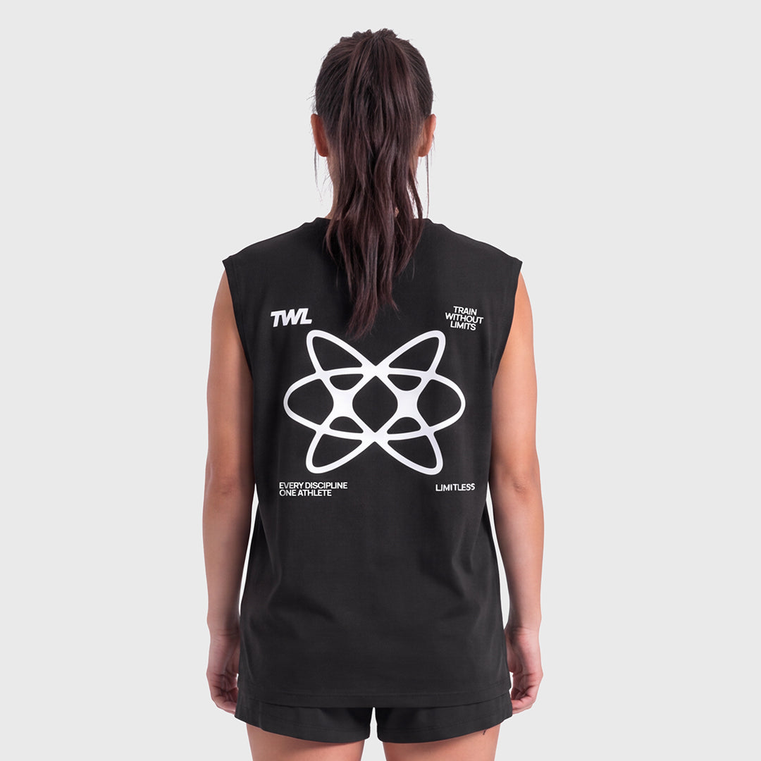 TWL - OVERSIZED MUSCLE TANK - LIMITLESS - BLACK