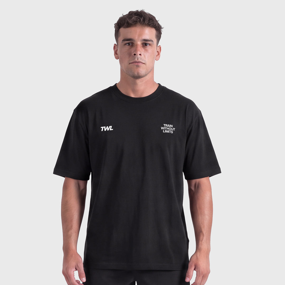 TWL - OVERSIZED T-SHIRT - TWL LIMITLESS - BLACK