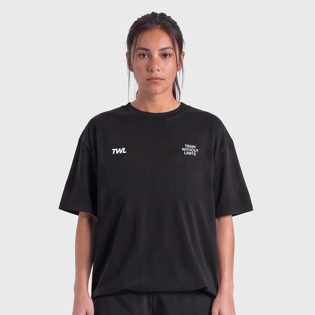 TWL - OVERSIZED T-SHIRT - TWL LIMITLESS - BLACK