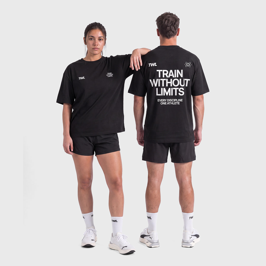 TWL - OVERSIZED T-SHIRT - TWL LIMITLESS - BLACK