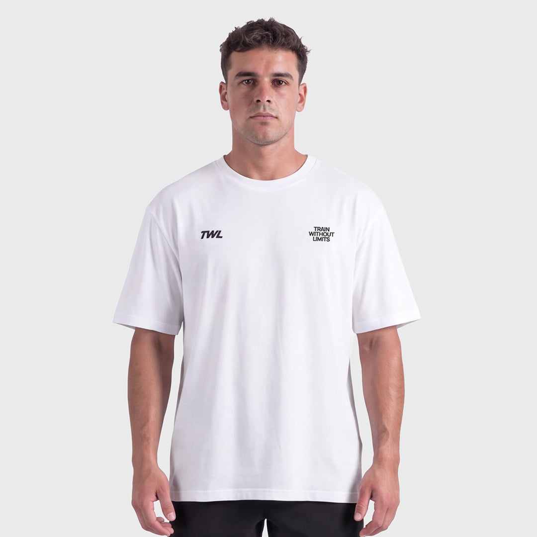 TWL - OVERSIZED T-SHIRT - TWL LIMITLESS - WHITE