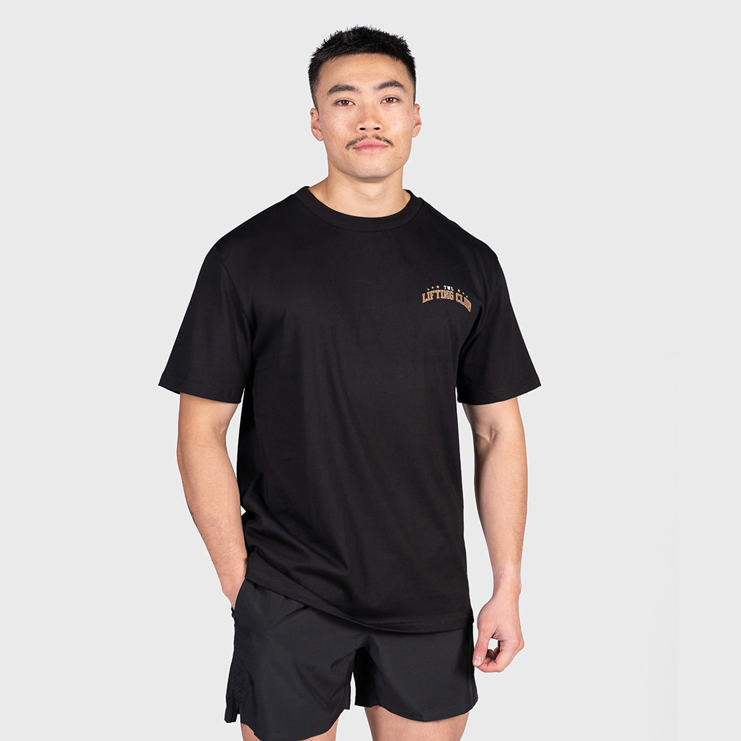 TWL - LIFESTYLE OVERSIZED T-SHIRT - EAGLE-  BLACK